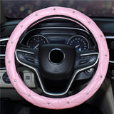 Diamond-studded Car Steering Wheel Cover