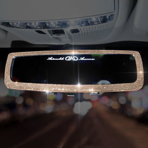 Lovely Diamond-studded Car Interior Mirror Decoration Products For Ladies