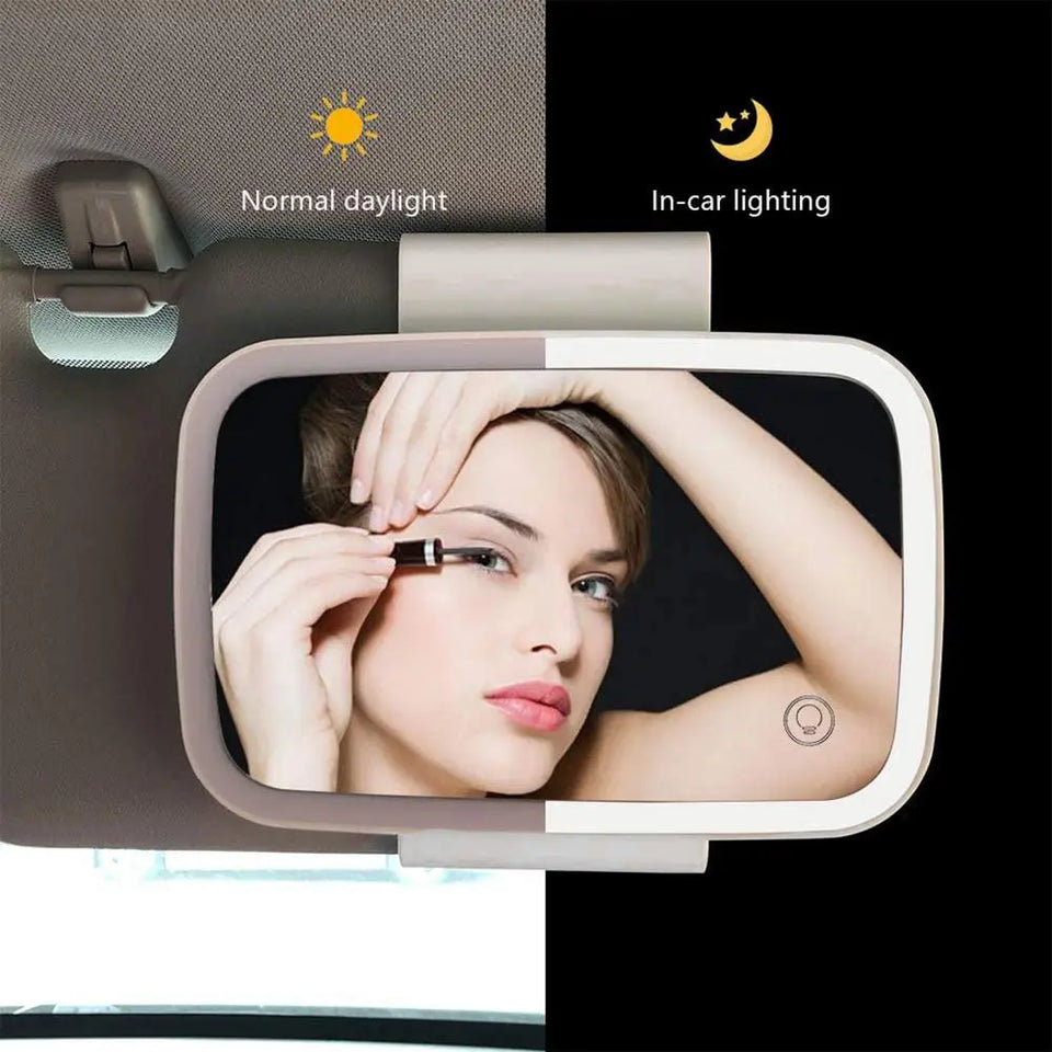 In-Car LED Make-Up Mirror