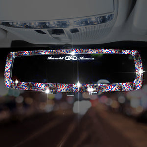 Lovely Diamond-studded Car Interior Mirror Decoration Products For Ladies