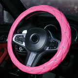 Diamond-studded Car Steering Wheel Cover