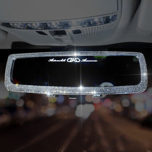 Lovely Diamond-studded Car Interior Mirror Decoration Products For Ladies